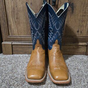Men's Horse Power Men's Antique Saddle Smooth Ostrich Boot Size 11D